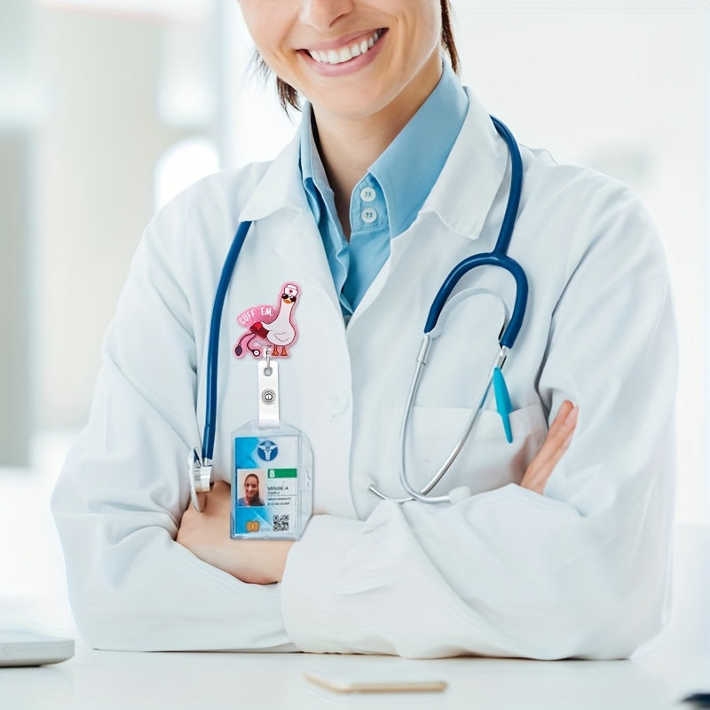 Goose Badge Reel made for all your hardworking nurses and healthcare heroes.