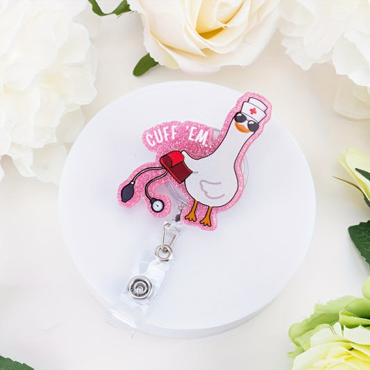 Goose Badge Reel made for all your hardworking nurses and healthcare heroes.